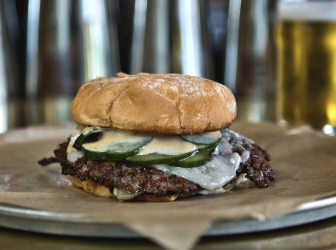 Settle Down Tavern signature dishes Good Idea BurgerIdea BurgerSmash Burger